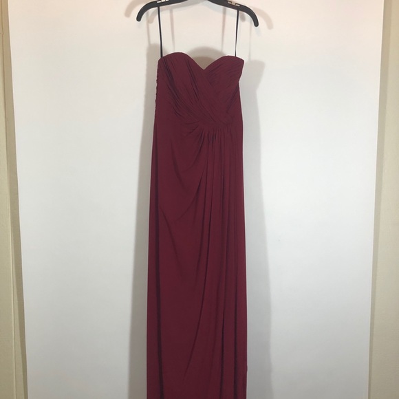 Dessy Collection style 2882 in Burgundy - Picture 5 of 9
